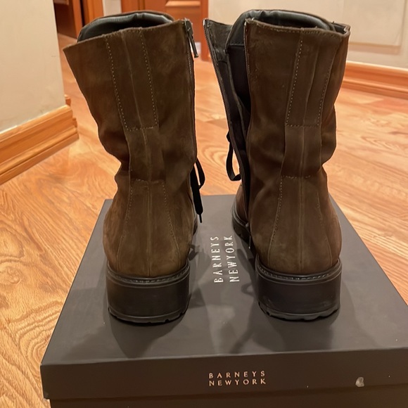 Barney’s New York combat green boots size 40 - Picture 3 of 6